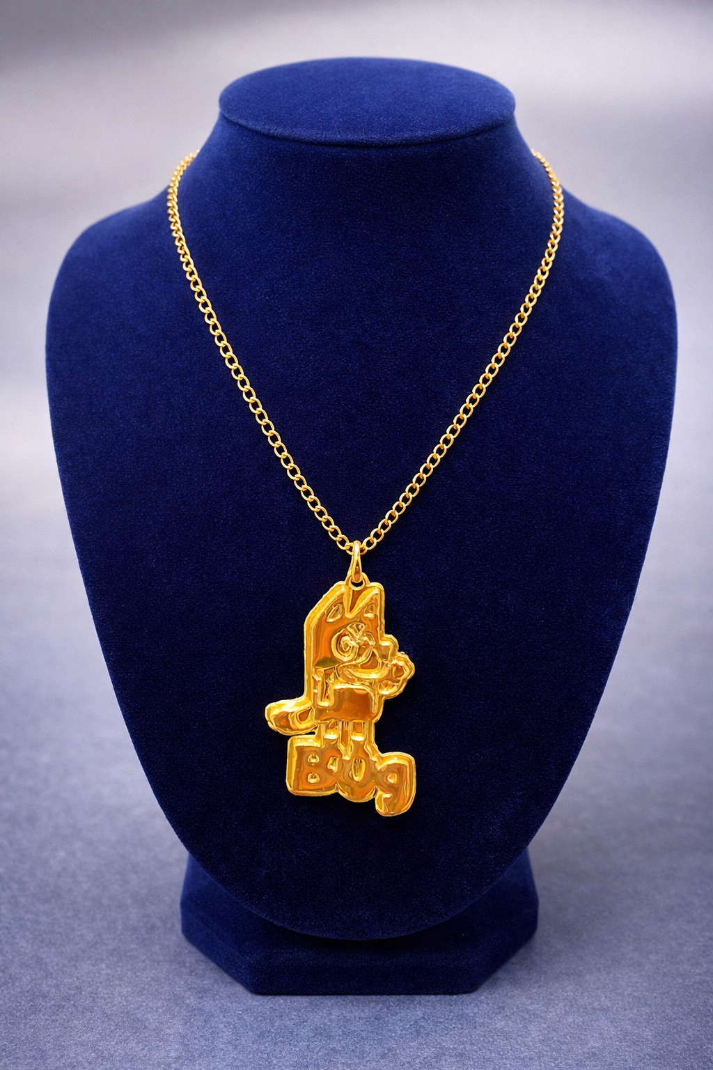 Gold Bluey Custom Name Chain
