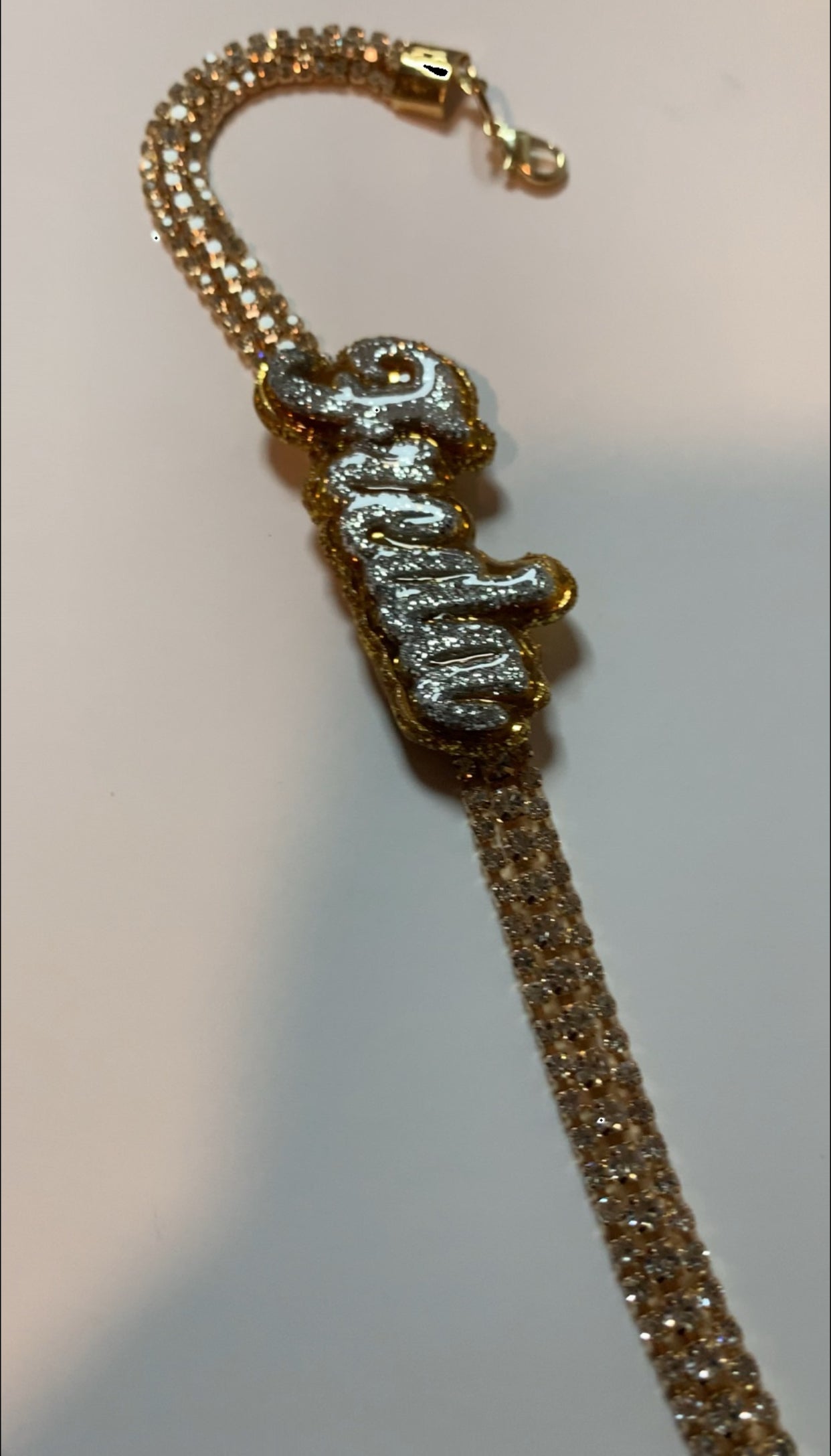 Custom Silver and Gold Bracelet